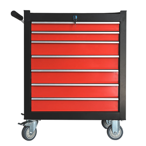 Chariot à outils à 7 tiroirs avec roulettes, coffre à outils en acier verrouillable à usage général pour garage, atelier et entrepôt, garantie de 3 ans - Product Image 4