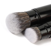 Pinceau de maquillage DIAS rétractable moelleux cosmétique multifonctionnel poudre noir fond de teint portable voyage Logo personnalisé double extrémité