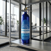 Extincteur portable à base d'eau 950 ml, écologique, ignifuge, pour les incendies de classe A, B, F, E, cuisine, voiture, maison