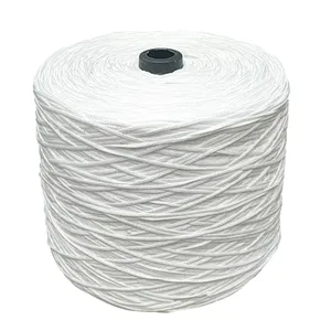 Cordon de macramé en Polyester, vente en gros d'usine, tresse en Nylon noir pour tricoter, bande élastique blanche, corde d'oreille, bande élastique 5Mm