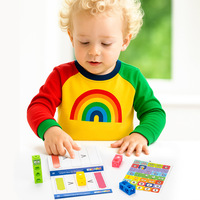 Blocs TPR personnalisés, éducatifs, DIY, blocs de construction carrés assortis, Montessori, sans BPA, apprentissage précoce pour enfants, anti-stress