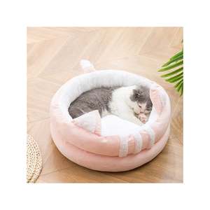 Niedliche Katze geschlossenes Schlafs ofa mit Plüsch Ball Tart-förmigen Polyester Interactive <span class=keywords><strong>Pet</strong></span> <span class=keywords><strong>Dog</strong></span> und Cat Bed Toy - Product Image 6