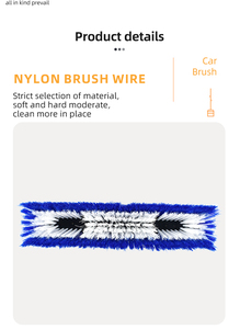 伸縮ポールと高性能洗車ブラシを備えたウォッシュブラシルーフクリーニングツールを通るソーラーパネル水流 - Product Image 5