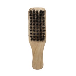 Peluquería belleza herramientas para el cabello portátil elegante pequeño peine brocha de afeitar barba de <span class=keywords><strong>doble</strong></span> cara mango de madera cepillo de cerdas - Product Image 1