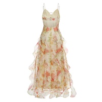 Nuevo Vestido de Verano con Estampado Floral Elegante para Mujer, Vestidos Casuales de Lino y Algodón, Tallas Grandes, Estilo Fiesta, Ropa de Moda para Chicas