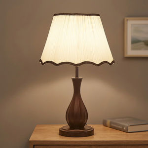 Nordic Style Modern Crystal Pleated Dimmable LED Table Lamp with Mushroom Shade for Living Room Warm Reading <b>Night</b> <b>Light</b> - Product Image 3