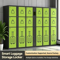 Casier à bagages intelligent BL-SLG11 |   Armoire de rangement en libre-service avec scanner facial et code QR pour aéroports, hôtels et sites touristiques