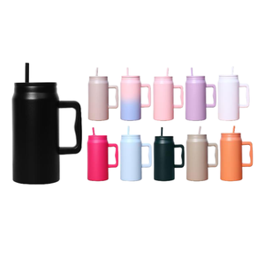 Novedad: Lata de Cerveza o Refresco de Acero Inoxidable de Doble Pared de 50 oz con Tapa y Asa para Fiestas, Sublimación, Navidad - Product Image 1