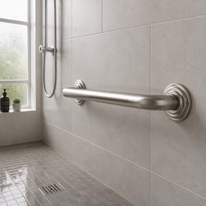 Stainless Steel ADA <b>Shower</b> Grab <b>Bar</b> Anti-Slip Wall Handrail Wavy Texture Easy Installation for Bathroom - Product Image 6