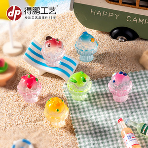 Dp Mini <b>Summer</b> Smoothie Resin <b>Decorations</b> Cartoon Style Desktop Ornaments - Product Image 4