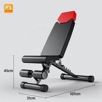 Banc de musculation pliable unisexe pour usage domestique, équipement de fitness avec capacité de 250 kg, banc multifonctionnel pour tractions