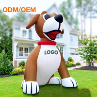Usine personnaliser publicité gonflable géant Animal chien modèle énorme chien fête vacances décoration centre commercial Promotion événement extérieur