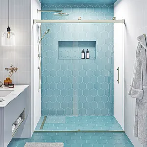 Seawin high-end custom sliding shower doors luxury shower rooms walk in shower enclosure bathroom