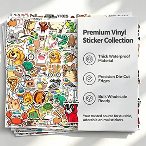 Set de Pegatinas Impermeables de Capibara, Calcomanías de Vinilo de Animales de Dibujos Animados para Cuadernos, Botellas, Manualidades y Regalos - Product Image 6