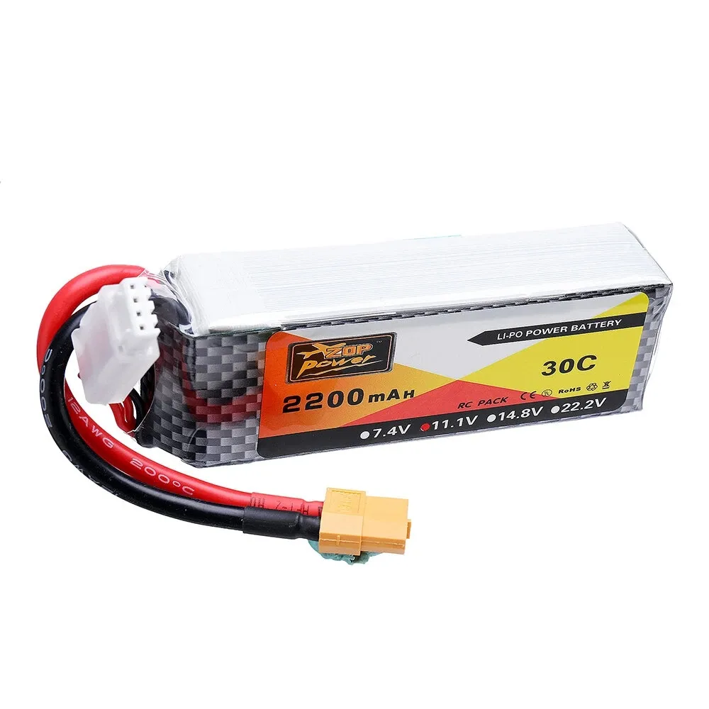 ZOP Power rc lipo battery 3s 2200mah 20C 30C 40C 60C 100C Lipo Battery XT60 Plug for RC Cars helicopter