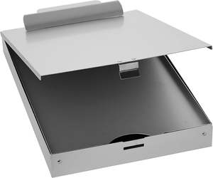 मूल चांदी 250 शीट धातु निर्माण क्लिपबोर्ड अक्षर आकार आंतरिक कागज भंडारण के लिए 2 डिब्बों के साथ - Product Image 3