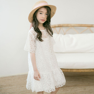 Nouvelles Robes de Soirée Courtes en Dentelle Blanches de Style Coréen Occidental Premium pour Jeunes Filles, Provenant d'un Fournisseur Chinois - Product Image 4