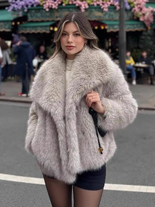 Manteau <span class=keywords><strong>trench</strong></span> en laine matelassé sur mesure pour femmes, veste d'hiver formelle respirante avec imprimé teinté, taille plus, fausse fourrure, vêtements d'extérieur - Product Image 5
