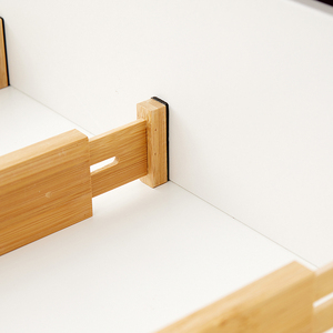 Tự nhiên nhà tre mở rộng có thể điều chỉnh ngăn kéo orgaizner <span class=keywords><strong>Divider</strong></span> separator cho nhà bếp phòng ngủ phòng tắm tủ quần áo văn phòng - Product Image 3