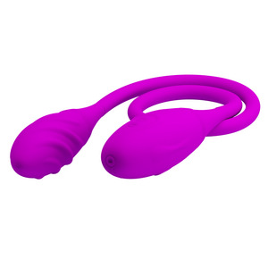 Vibratore anale vaginale a proiettile Extra lungo a doppia testa in Silicone per maschio femmina - Product Image 1