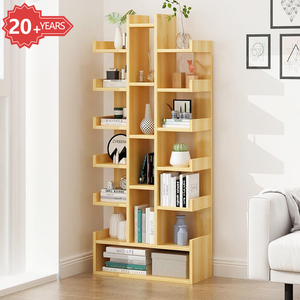 Mueble blanco para sala de estar, estantería de madera moderna creativa con forma de <span class=keywords><strong>suelo</strong></span> artesanal - Product Image 6