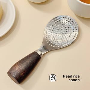 304 Stainless Steel Classic <b>Rice</b> <b>Cooker</b> Ladle with Wooden Handle Thickened Heat-Resistant Design Durable Non-Toxic for Party Use - Product Image 3