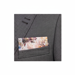 Patrón de acuarela multicolor Doblado Listo para usar Bolsillo Solapa Blazer Pañuelo - Product Image 2