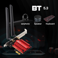 Tarjeta WIFI6 PCIE AX210 AX200 WIFI6E 1800M 3000M 5400M WIFI6 PCIE Tarjeta de Red de Triple Banda