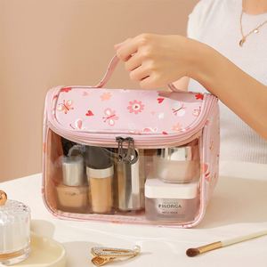 Organizer <b>Clear</b> Travel Toiletry <b>Bags</b> PU Zipper WaterProof Makeup PVC Cosmetic <b>Bags</b> Hot Sells Large Capacity <b>Bag</b> - Product Image 4