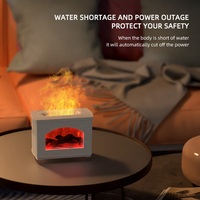 Diffuseur d'arômes USB 270 ml pour la maison, humidificateur flamme de cheminée, humidificateur d'ambiance effet feu de camp