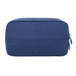 Blue Zippered Pencil Case with <b>Cute</b> <b>Bear</b> Patch Custom Design Stationery Bag for School Office Storage - Product Image 3