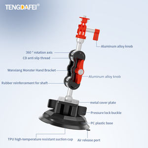 Support de fixation universel pour voiture en alliage d'aluminium à rotation 360 degrés avec télécommande pour caméra d'action Pocket 3 Insta360 - Product Image 4