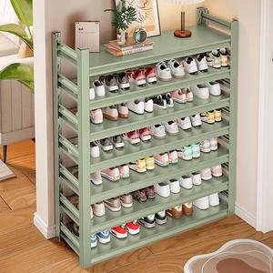 <span class=keywords><strong>Scarpiera</strong></span> Pieghevole in Metallo di Grande Capacità, Scaffale Salvaspazio Regolabile per l'Ingresso - Product Image 2