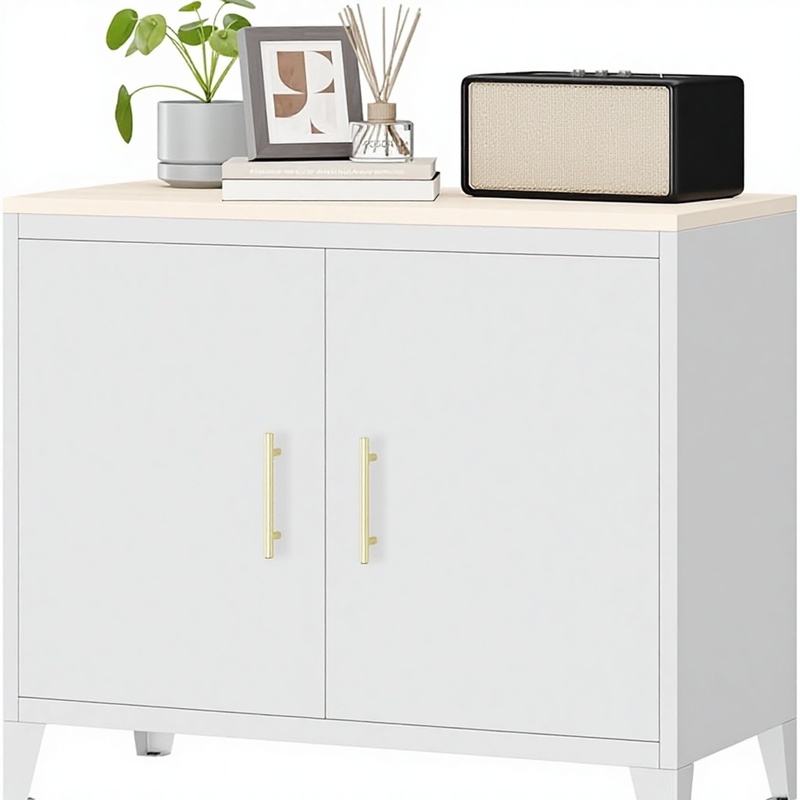 Free Standing Modern Buffet Sideboard Metal
