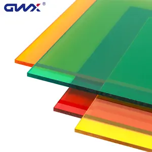 Feuille unie de Polycarbonate coloré Transparent enduit dur résistant aux rayures/PC feuille de Polycarbonate Transparent solide