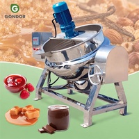 Marmite de cuisson industrielle électrique à vapeur, à bascule automatique, sous vide, pour le sucre, avec agitateur intégré