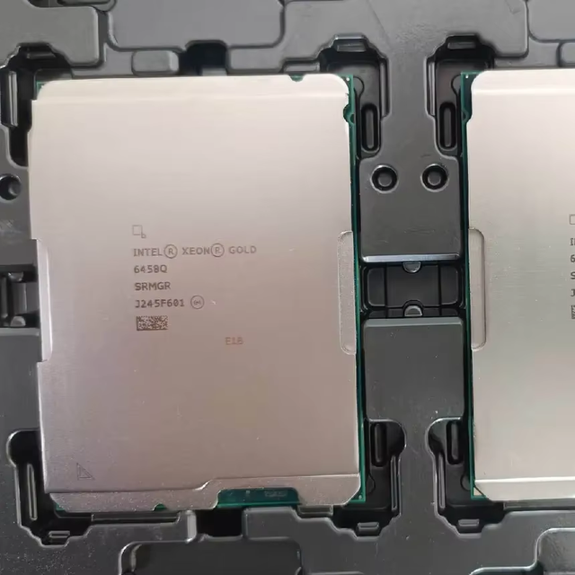 New Xeon Gold 3.1GHz 350W SRMGR 20-Core Server CPU 6458Q 4th Scalable Processor Liquid Cooling System Virtualization