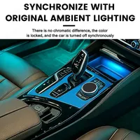 Lumière de selle en cristal LED pour BMW Série 5 G30 G32, synchronisation avec la voiture d'origine, 11 couleurs, éclairage ambiant, moulures intérieures