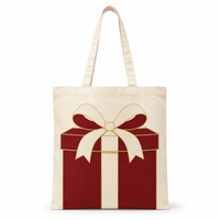 Prêt à expédier & Personnalisable – Sac de transport en toile Yule d'hiver, en coton végétal, pour articles divers quotidiens, double usage