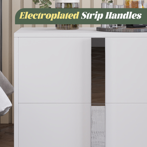 Modern End <b>Table</b> with Drawers Elegant Nightstand Metal Foot Wood <b>Bedside</b> <b>Table</b> <b>Mirrored</b> Handles Sofa Side <b>Table</b> - Product Image 4