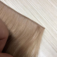 Penjual Rambut India, Ekstensi Rambut Manusia Remy Genius Weft,  Kustomisasi Tak Terlihat, Kutikula Tersusun Rapi, Virgin