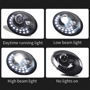 Faro Delantero LED para VW Beetle 1998-2012, Faro Delantero LED para Beetle con DRL, Lámpara de Cabeza HID Marca <span class=keywords><strong>Sonar</strong></span> con Haz Bi-Xenón y Accesorios - Product Image 3