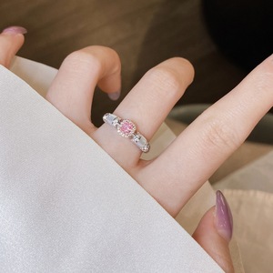 Bague en argent pur S925, style vintage antique, carrée, diamant rose sucre, nacre blanche, certificat IGI, design de niche de luxe - Product Image 5