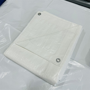 Tissu de bâche en PE léger et imperméable du fabricant, lots en stock, bâche réfléchissante imperméable - Product Image 4