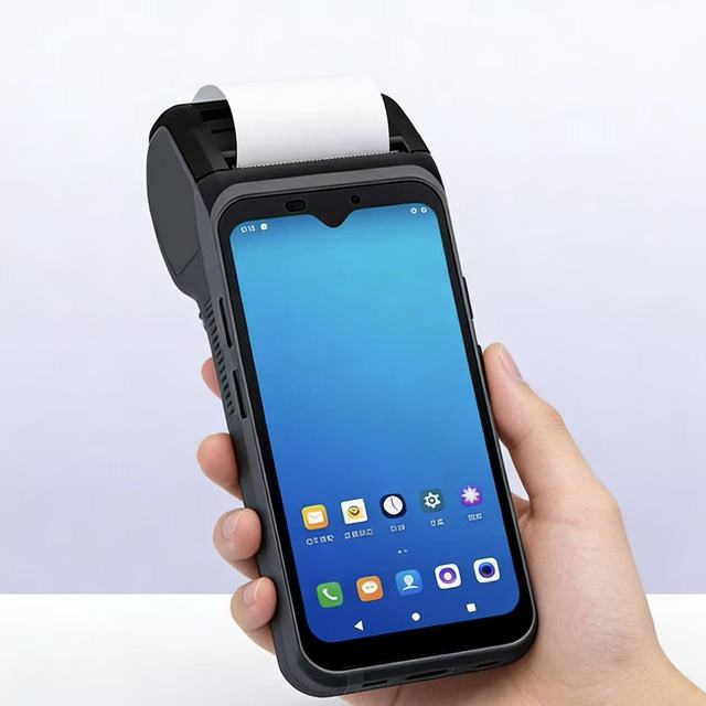 PDA LOYVERS Handheld POS Terminal Google 6.2Inch 4+16G Android10 Ticket Printer 4G Barcode Scanner WiFi Mobile 4-core 2+16G H3