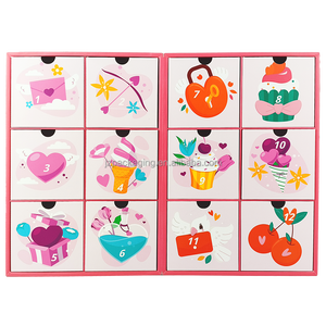 Set <span class=keywords><strong>de</strong></span> Regalo <span class=keywords><strong>de</strong></span> Navidad, Caja <span class=keywords><strong>de</strong></span> Maquillaje Vacía <span class=keywords><strong>para</strong></span> las Fiestas, Caja <span class=keywords><strong>de</strong></span> Calendario <span class=keywords><strong>de</strong></span> Adviento Personalizada <span class=keywords><strong>para</strong></span> Productos <span class=keywords><strong>de</strong></span> Belleza - Product Image 2