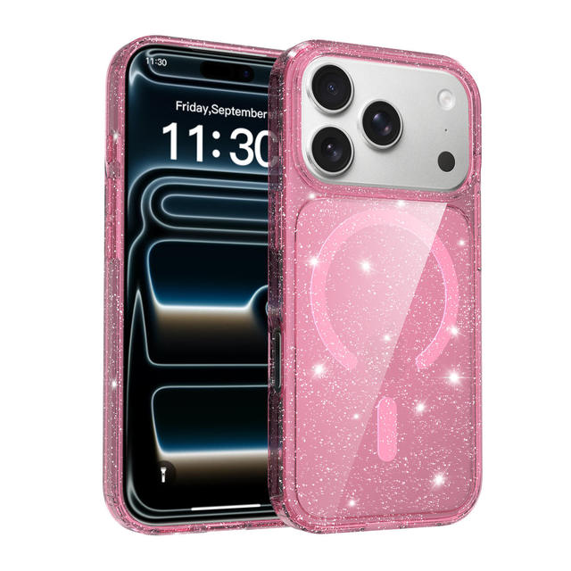 New Glitter Waterproof Phone Case Wireless Charging Phone Case for Iphone 15 Phone Case