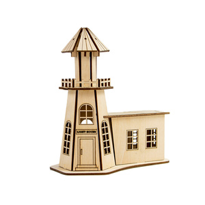 Meilleure vente <span class=keywords><strong>tour</strong></span> de construction en bois Puzzle jouet éducatif vacances bureau artisanat décoratif - Product Image 2