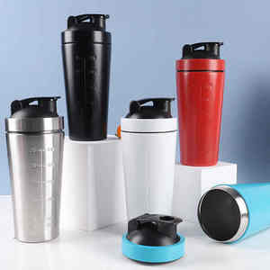304 Single-Layer Stainless Steel Modern <b>Shaker</b> Cup Leak-Proof Thermal Insulation Fitness Water Bottle for Car Use <b>Protein</b> Powder - Product Image 1