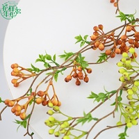 105cm Handgemaakte Kunstmatige Rode Bes Lange Takken Bulk Kunstmatige Fruitbloemen voor Fotografie Props Keukenpresentatie